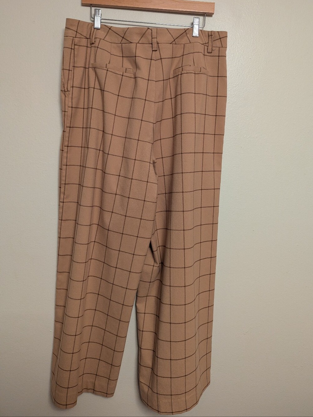 Halogen Windowpane Wide Leg Trousers - Picture 5 of 9